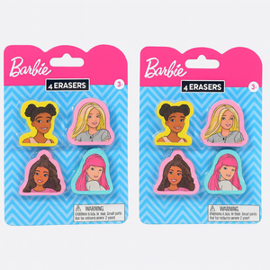 Barbie 4 Erasers 5pack