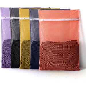 10Pcs Sturdy Mesh Laundry Bags for Delicates, Lingerie, Bras, Travel and Organzie - 5 Color(14x20 Inch)