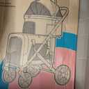 Double Pet Stroller with 2 Detachable Carriers, Shock-Absorbing
