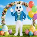 Easter Rabbit Bunny Costume Plush Rabbit Mascot Costume Adult Bunny Costume Unisex