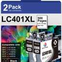 LC401XL Black Ink Cartridges Compatible for Brother LC401 LC401XL High Yield Work with Brother MFC-J1012DW MFC-J1170DW MFC-J1010DW Printer (1 Black)