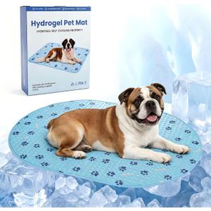 Dog Cooling Mat, Patented Gel Cooling Dog Bed, Non-Slip Waterproof Gel Cooling Pad for Medium Dogs, Pet Cooling Mat for Indoors Outdoors, Crate Kennel Car Travel 24.5"x36"