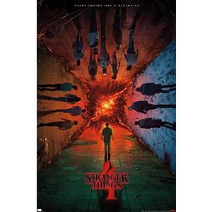 Trends International Netflix Stranger Things: Season 4 - Group Teaser One Sheet Wall Poster, 22.375" x 34", Unframed Version
