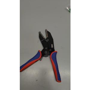 HKS Crimping Tool For Heat Shrink Connectors - Ratcheting Wire Crimpers - AWG 22-8 (0.5-8.0mm) - Ratchet Terminal Crimper - Electrical Crimping Tool