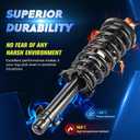 Front Strut Shock Assembly w/Coil Spring for Honda Accord 2008-2012 2.4L Sedan (Only) & All Coupes, Replace 172562L 172562R, Left & Right, 2PCS