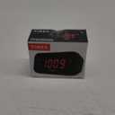 Timex Alarm Clock with Large Display, Digital Alarm Clock for Bedroom Includes 120V Universal Power Adapter (T121B - Black)