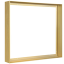 Floater Frame for 36x36 Canvas Paintings, DIY Metal Floating Frame with 1.5” Deep for Artists Designers Landscape Portrait Artwork, Modern Home Office Wall Decor (Gold)