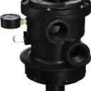 Hayward SP0714T VariFlo Top-Mount Multiport Valve, Black (1-1/2-Inch-FIP)