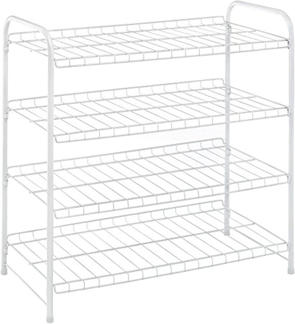 Whitmor Inc. 6023-4139-CB 4 Tier, White, Closet Shelf