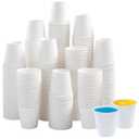 Lamosi 3000 Pack 3 oz Paper Cups for Bathroom, Disposable Small Mouthwash Cup, 3oz Mini Espresso Cups for Travel, Party, Picnics, Home, Applicable to Cup Dispenser