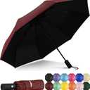 Yoobure Windproof Travel Umbrella - Automatic Umbrellas for Rain, Compact Folding Umbrella with UV Protection, Lightweight Portable Design for Backpack/Walking/Car, Sun & Storm Ready