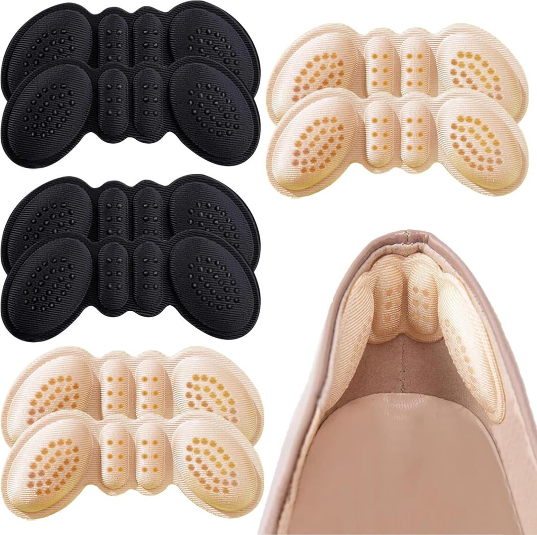 2 x 4 Pairs Heel Pads for Shoes, That are Too Big Heel Grips for Women Men,Heel Inserts for Shoes Anti-Wear Pads for High Heels,Heel Cushion Inserts Prevent Slipping, Rubbing, Blisters, Heels Pain