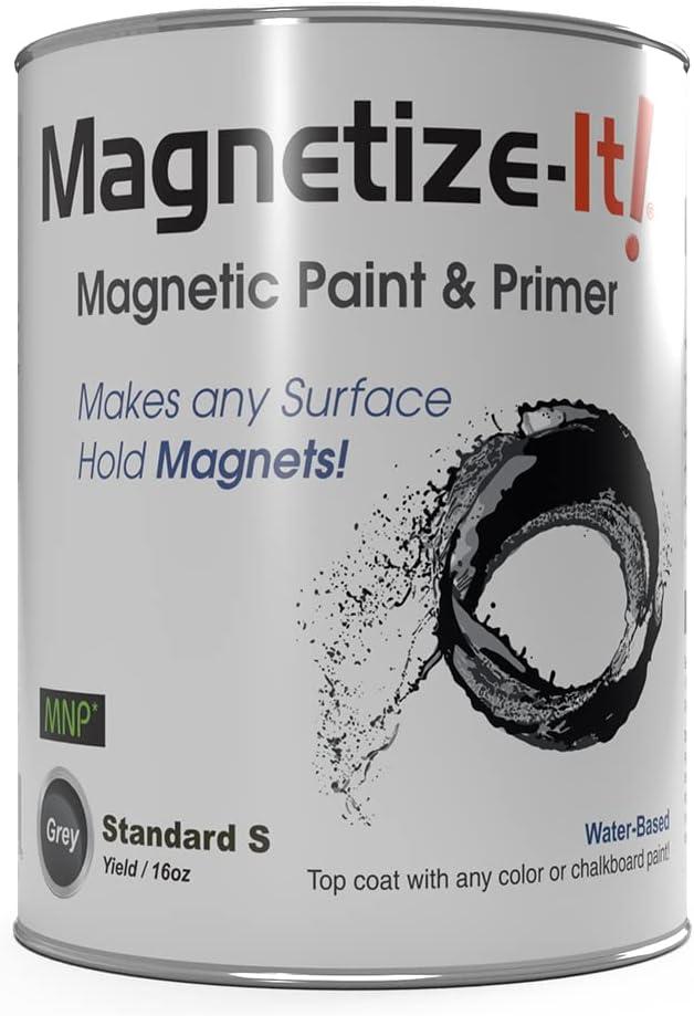 Magnetic Paint & Primer (Water Based) - Standard "S" Yield 16oz (MISTD-1998)