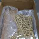 Sunnyray 200 Paper Charcuterie Sandwich Box with Clear Lids and Cocktail Picks Set 100 Pcs 7.5'' Disposable Food Container 100 Skewers for Strawberries Chocolate Covered Cookies Dessert(Brown)