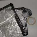 Amylove Zipper 48 x 87 Inch Dust Barrier Door Kit Construction Door Barrier 4 x 7.25 ft Reusable Plastic Curtain Cover Containment Standard Doorway Temporary Wall Screen Sheeting for Bathroom Hallway (Black)