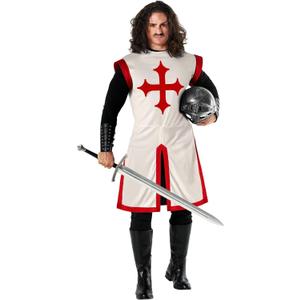 Morph Medieval Knight Costume - Adult Halloween Costume for Men (Medium)