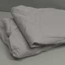 iMaylex Soft and Breathable 100% Egyptian Cotton Envelope Pillow Shams, Silk Like and Cozy Decorative Pillow Covers, Set of 2, Light Grey, Queen