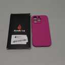 FireNova Designed for iPhone 16 Pro Case, Silicone Upgraded [Camera Protection] Phone Case, Soft Anti-Scratch Microfiber Lining Inside, 2024, Dark Fuchsia