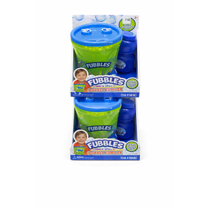 Little Kids Fubbles Blow Tons of Sky High Bubbles Party Machine for Kids & Includes Bubble Solution (Pack of 2)