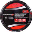 Plasticolor 006694R01 Dodge // Deluxe High Contrast Stitching Premium Steering Wheel Cover for Cars, Trucks & SUV