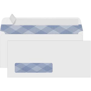 500#10 Single Window Security Envelopes, PANDRI NO.10 Security-Tinted Envelopes Designed for QuickBooks Invoices, Business Statements and Computer Printed Checks-Number 10 Size 4 1/8 Inch X 9 1/2 Inch