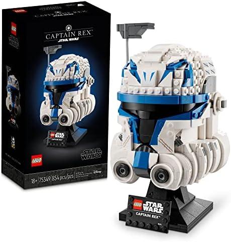 LEGO Star Wars Captain Rex Helmet Building Set, The Clone Wars Collectible Model for Adults, Star Wars Memorabilia, 75349