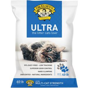 Dr. Elsey's Ultra UnScented Clumping Clay Cat Litter 40 lb. Bag
