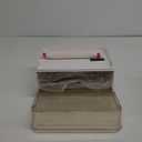 Delamu Bathroom Organizers and Storage, 2-Tier 2-Drawer Makeup Organizer Countertop, Easy to Install, Ideal for Bathroom Storage, Vanity, Large Skincare, Perfume, Present, and More, Amber Broken