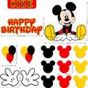 3 x WEERSHUN Mouse Cake Topper for Birthday Party Decoration 15Pcs - Mouse Cartoon Birthday Party Supplies - Cupcake Decoration Supplies for Kids Boys Birthday Party