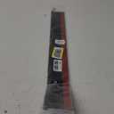 Door Metal Draft Stopper 28 inches Aluminum Mouse Blocker with Rubber Sweep Seal for Stop Under Doors Drafty Cover 1-1/8 inch Gap, 2"x28" Black