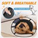 Soft Dog Cone Alternative After Surgery, Elizabethan Recovery Collar for Dogs, Comfortable Dog Head Cone to Stop Licking (XL)