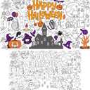 3 x OHOME Halloween Crafts for Kids - Giant Coloring Tablecloth/Poster | Halloween Party Decorations Favors Supplies for Kids Gifts Activities Games Toys Banner