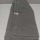 Waffle Weave Shower Curtain - Charcoal Gray Cotton Fabric Texture Heavyweight Shower Curtains for Bathroom,Washable,72Wx72L