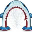 Anpro Giant Shark Sprinkler Kids Inflatable Water Toy Outdoor Play Sprinkler, Summer Outside Gifts for Toddlers