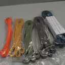 Resistance Bands Workout Set: 5 Levels Pull Up Assist Bands 5-130lb with Handles & Door Anchor (Green,Gray,Orange)