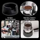 Espresso Tamper Base for Ninja Lux Cafe Accessories Japanese Silicone, LSR Precision Molded for Stable Tamping, Cleaner Workflow & Countertop Protection