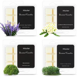 2 x Wax Melts, Wax Melt Warmer Cubes, Wax Warmer Cubes, Scented Wax Melts Wax Cubes Strong Scent Gain Original Scent, 4packs4cubes Each, Air Freshener (Four Types of Wax Cubes)