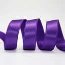 Purple Ribbon, 7/8 inch x 50 Yards Double Faced Ribbon with Taffeta Edge, Delicate for Crafts, Gift Wrapping, Flower Bouquet, Wedding, Bow, Hair, DIY, Welcome Holiday, Party Decorations