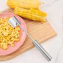 2pcs Stainless Steel Corn Cob Stripper Tool, 2025 Pro Long Handle Corn Peeler for Corn on the Cob Stripper Tool, Corn Stripper for Corn on the Cob Peelers for Kitchen Restaurant Chefs Dining