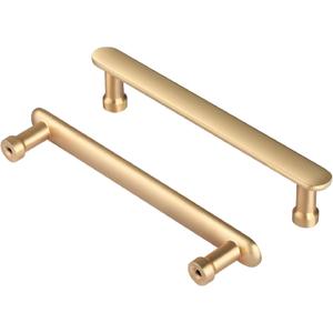 10 Pieces Gold Cabinet Handles - 121mm Length (96mm Hole Spacing) Door Handle for Dresser Drawer,Kitchen Door Handles and Cupboard Handles