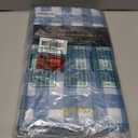 Exquisite Picnic Table Cover - 12 Pack Premium Rectangle Plastic Tablecloth - Blue & White Checkered BBQ Plastic Table Cover - Gingham Checkerboard Disposable Plastic Tablecloth 54" x 108" Rectangle