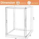 Extra Large 17.7"X13"X13" Clear Acrylic Organizer Box Display Case, Plastic Holder with Magnetic Door for Figures, Books, Handbags, Purses, Boots(1 Pack)