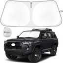 Car Windshield Sun Shade Compatible with 2010-2025 Toyota 4Runner 4-Runner 5th Gen SUV, SR5 Trail Limited Accessories Foldable Front Sunshade Protector Blocks UV Rays Keep Car Cooler