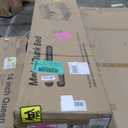 Twin XL Over Queen Bunk Bed for Adults, Heavy Duty Metal Bunk Beds with Safety Guardrails & EVA Padded Ladder, Twin XL Over Queen Bunk Beds Frame with Noise-Free Slats, Space-Saving(Black)