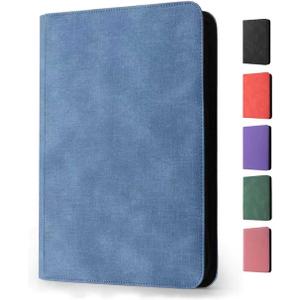 Trading Card Binder 9 Pocket - Premium Card Collection Binder for 360 Cards, Durable Side-Loading Card Album with Zipper, Perfect for TCG, MTG, and Sports Cards, Blue