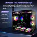 Gaming PC Desktop i7 Xeon E5 3.20GHz, GTX 1080TI 11GB, 32GB DDR4 RAM, 512GB SSD + 1TB HDD, Wi-Fi 6 & Bluetooth 5.4, 9 ARGB Cooling Fans, Win11, 650W PSU, High-Performance Gaming & Streaming Tower