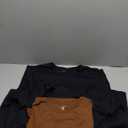 Amazon Essentials Mens Cotton Regular-Fit Short-Sleeve Crewneck T-Shirt (XX-Large, Black/Brown)