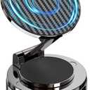 Phone Holders for Your car, Compatible with MagSafe, Ultra Vacuum Suction Cup Mount, 360 Rotation, Car Phone Holder Compatible with All Models, Carbon Fiber Coffee