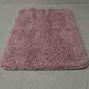 OLANLY Bathroom Rugs 30x20, Extra Soft Absorbent Chenille Bath Rugs, Rubber Backing Quick Dry, Machine Washable Bath Mats for Bathroom Floor, Tub and Shower, Home Decor Accessories, Dusty Rose