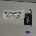 Gaoye Blue Light Blocking Glasses - Trending Round TR90 Frames, Metal Arms, UV400 Protection - Matching Soft Case (*1-tea Leopard/Transparent Lens)